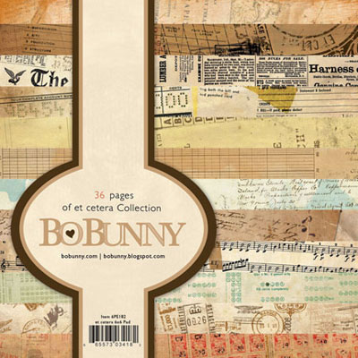 Bo-Bunny Press - et Cetera - 6x6 Paper Pad  (sold in 3's)